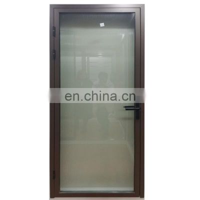China aluminum toilet bathroom kitchen decoration aluminium glass swing door