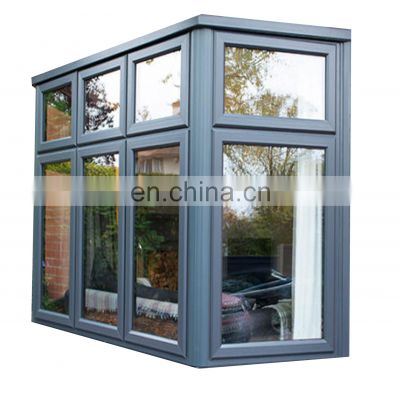 matt dark grey europe standard glass windows