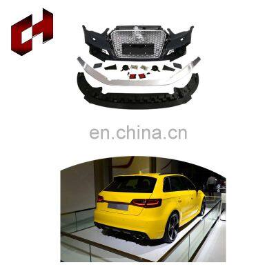 CH Hot Sale Wide Engineer Hood Trunk Wing Ducktail Spoiler Led Light Car Auto Body Spare Parts For Audi A3 2014-2016 To Rs3