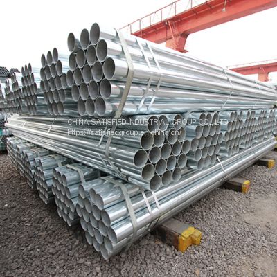 ERW galvanized carbon steel round pipe