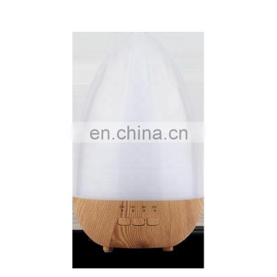 Hot Selling 7 Color Changing Led Light Humidifier Aroma Diffuser 120ml Wooden Base Air Ultrasonic Humidifier