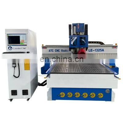 linear atc cnc router 4th axis cnc 4 axis router 1325 cnc router woodworking with 9kw HQD spindle