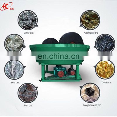 China Manufacture Round Gold Wet Grinding Pan Mill for Gold Separating
