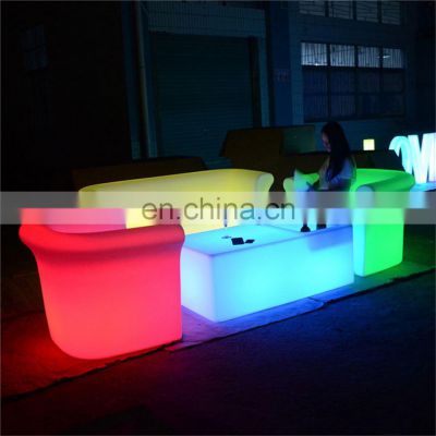 outdoor waterproof RGB LED light cube chair furniture for garden lights led solar hard plastic chairs led light led cube chair