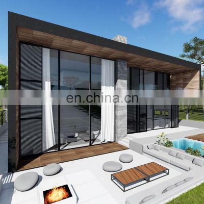 Three floors light steel house villa with multi rooms suitable for big family