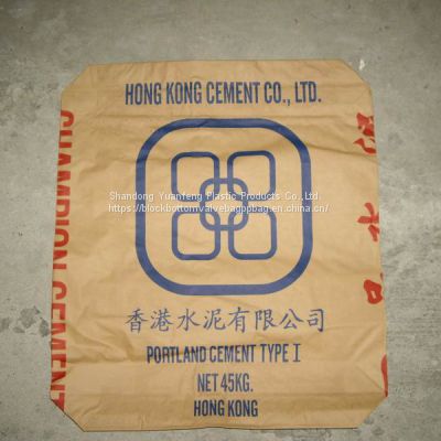 plastic pp woven packing bags for cement valve 40kg bag