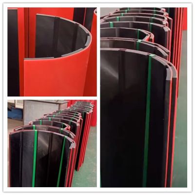 Double color wear UHMWPE liner with two color