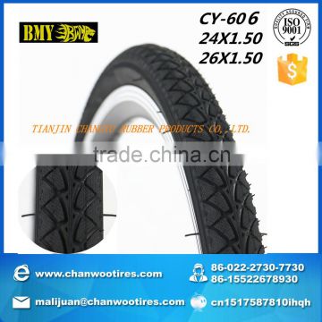 high quality china tianjin bicycle tyre manufacturer 24x1.5