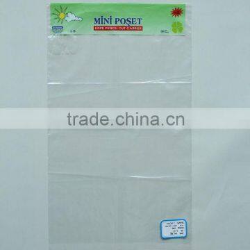 HDPE Punch Out Carrier Bag, Flat Packing Bag With Printing, HDPE Flat Bag