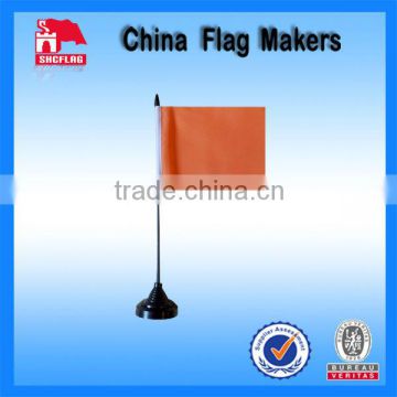 Custom Blank Orange Polyester Desk Table Flag                        
                                                Quality Choice