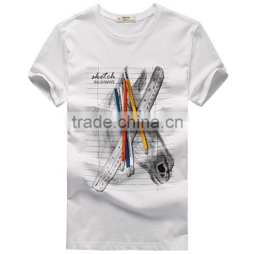 white cheap wholesale t-shirt printing