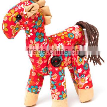 lovely colorful pony horse animal plush toy /fabric little pony soft toy