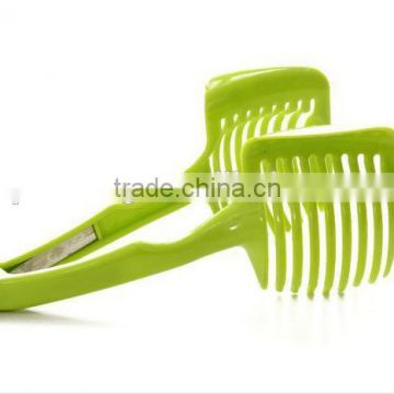 1pcs 2106 New Arrival Tomato Onion Slicer Vegetables Fruits Cutter Holder Kitchen Tool Handhold For Food Decor Free Shipping