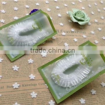 HOT SALE Hotel hand-made disposable shower cap in foil wrapper