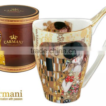 CARMANI Mug with GUSTAV KLIMT design The Kiss