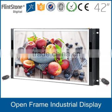 FlintStone 42 inch wall mount lcd network functiom wifi open frame tft lcd monitor