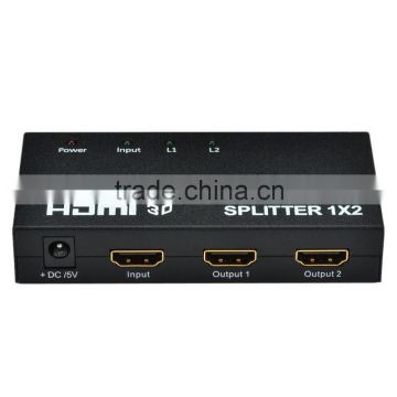 CHEELINK HDMI Mini Splitter 2 in 1 out Full 1080P 3D - Black