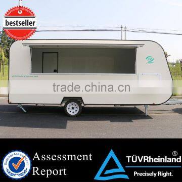 2015 hot sales best quality refrigerated trailer fruit food trailer for sale catering trailer