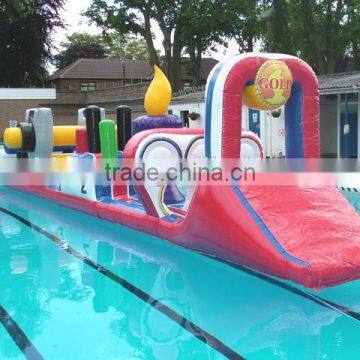 Inflatable Water Obstacle Course /floating water games for pool