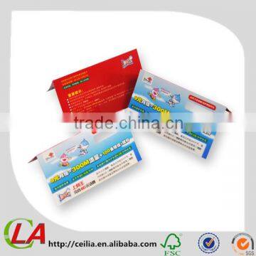 Guangzhou Accordion Paper Leaflet With PVC Window