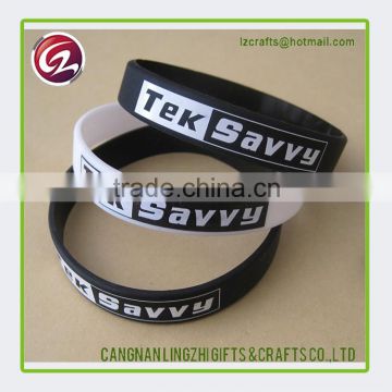 Wholesale China market rubber silicon bracelet