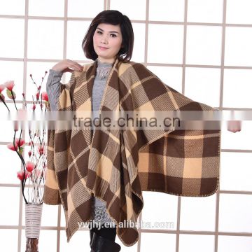 Embroidered autumn/winter cloak shawl collar factory direct sale cashmere shawl
