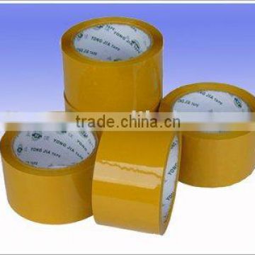 yellow color bopp adhesive packing sealing tape SGS
