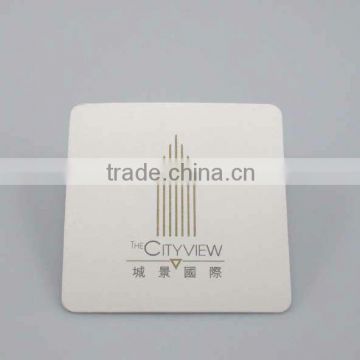High Quality Hotel Absorb Paper Coaster 9x9cm