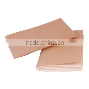 A6 kraft paper notebook cheap exercise book with saddle stitching