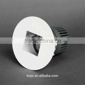 10w recessed cob led downlight with square hole and diecasting heat sink