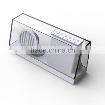 2016 new bluetooth speaker with clear case FM radio