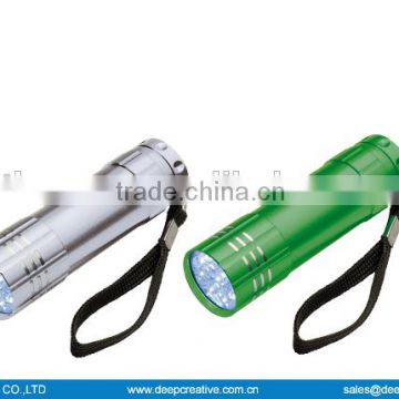 Good Quality promotional USD 9led torch, promotional LED flashlight,