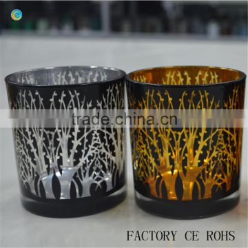 Trees gold fall wedding decorations candle holder