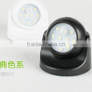 8 LED Motion Sensor walll ight turn 360 degree,wall light