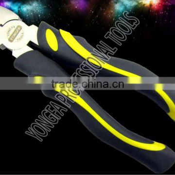 YF-2301 nikel plated high quality cutting plier with TPR handle