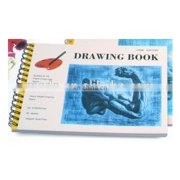 Drawing pad 100gsm 50 sheets wire bound colored cover A4 fashion design drawing book