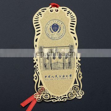 Wholesale Fashion Etched Metal Bookmark