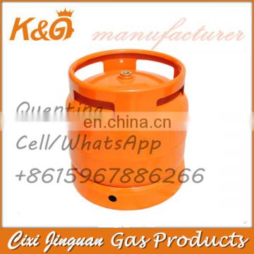 6kg LPG Steel Gas Cylinder 14.4 L Nigeria Market China Supply Match with Camping Burner and Grill Brand New and Refillable