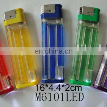 Refillable Jumbo lighter with led