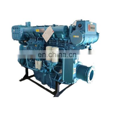 Brand new  Weichai water-cooled WHM6160C490-2 360KW 490HP 6 cylinders boat motor ship engine