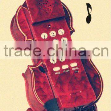 cute corded phone: violin telephone