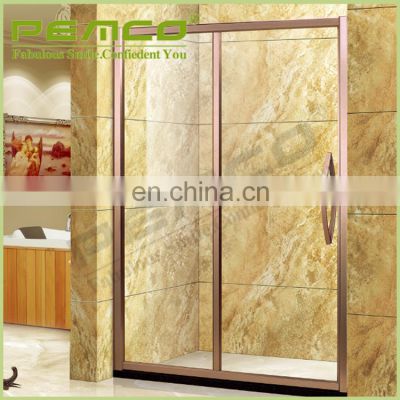 luxury hotel home bathroom free standing stainless steel glass shower enclosure