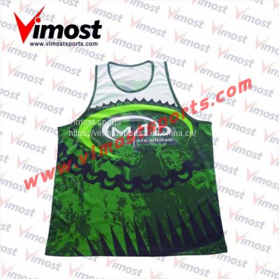 New Style Customized Sublimation Singlet of High Quality from China