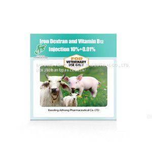 Iron Dextran and Vitamin B12 Injection 10%+0.01% for livestock