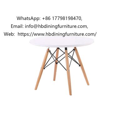 Round MDF dining table
