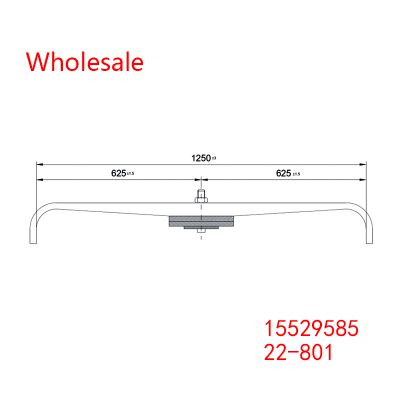 15529585, 22-801 Rear Axle Wheel Parabolic Spring Arm of Medium Duty Vehicle Wholesale For GMC