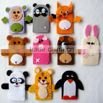 2014 new design felt finger puppets, hot felt finger toy