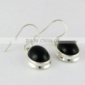 Fantastic Black Onyx 925 Sterling Silver Oval Shape Earring, Unique Silver Jewelry, Silver Jewelry