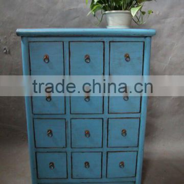 chinese antique medicine cabinet-12 drawer cabinet