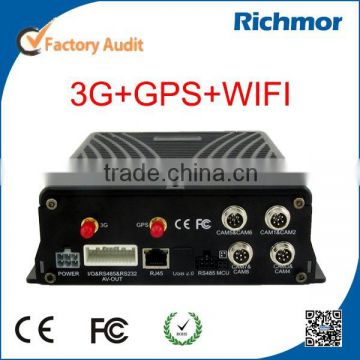IOS/Android APP Bus DVR H 264 8Ch MDVR With 3G GPS WIFI